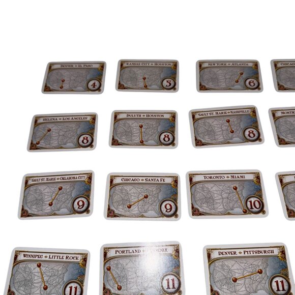 Days of Wonder Ticket to Ride Set of 30 Destination Cards Replacement Parts - Picture 2 of 10
